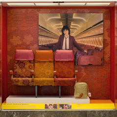 Image: Installation view of "Catch Our Style: California Regional Airlines"
