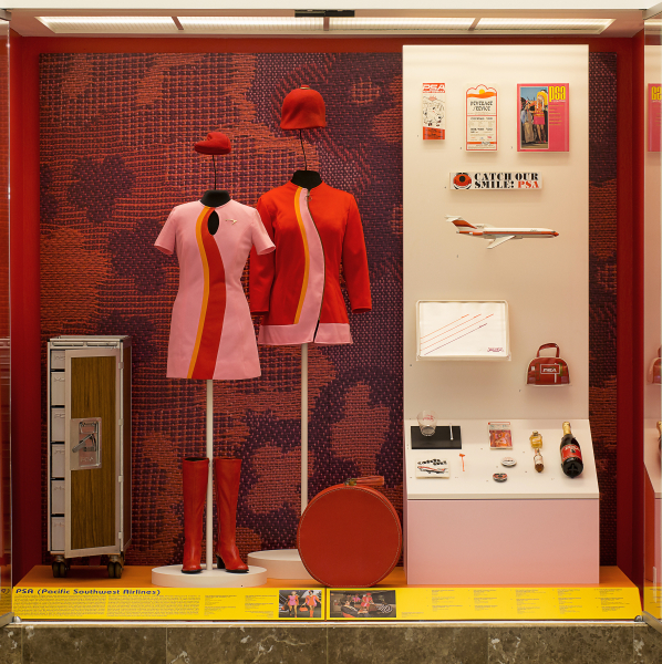 Image: Installation view of "Catch Our Style: California Regional Airlines"