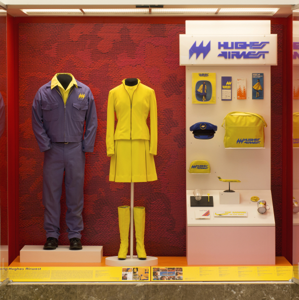 Image: Installation view of "Catch Our Style: California Regional Airlines"