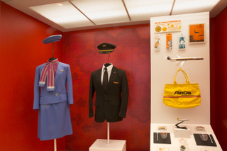 Image: Installation view of "Catch Our Style: California Regional Airlines"
