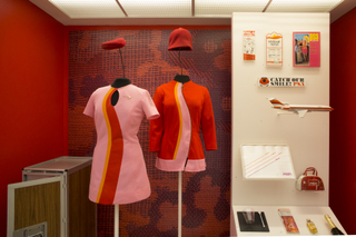 Image: Installation view of "Catch Our Style: California Regional Airlines"