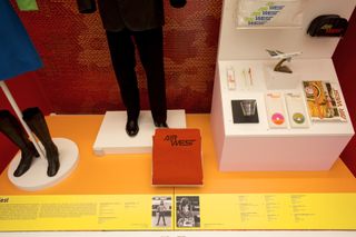 Image: Installation view of "Catch Our Style: California Regional Airlines"