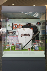 Image: Installation view of "Baseball by the Bay: San Francisco, Oakland, and the National Pastime"