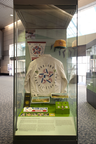 Image: Installation view of "Baseball by the Bay: San Francisco, Oakland, and the National Pastime"