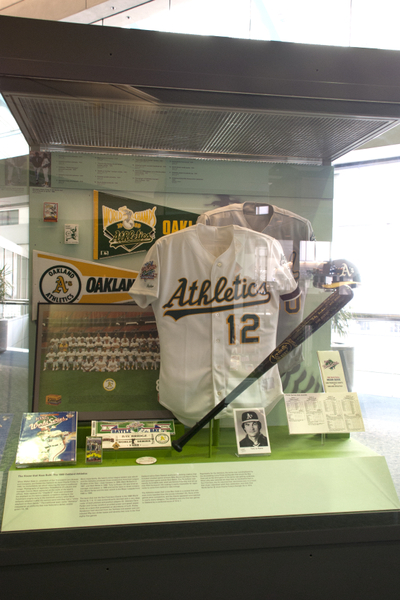 Image: Installation view of "Baseball by the Bay: San Francisco, Oakland, and the National Pastime"