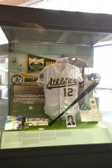 Image: Installation view of "Baseball by the Bay: San Francisco, Oakland, and the National Pastime"