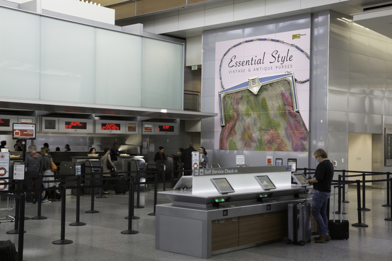 Image: Installation view of "Essential Style: Antique and Vintage Handbags"