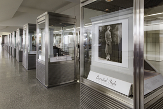 Image: Installation view of "Essential Style: Antique and Vintage Handbags"