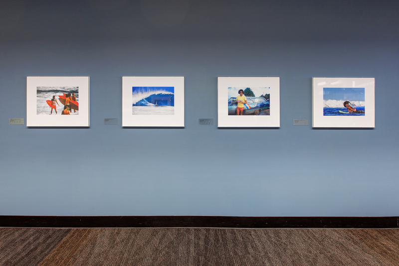 Image: Installation view of "Jeff Devine: 1970s Surf Photography"