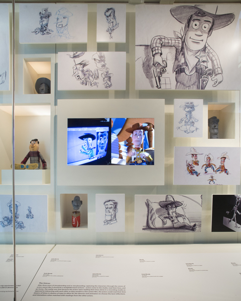 Image: Installation view of "Pixar’s Toy Story"
