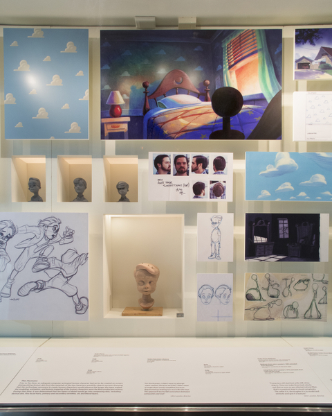 Image: Installation view of "Pixar’s Toy Story"