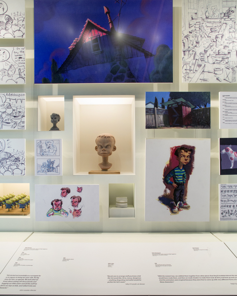 Image: Installation view of "Pixar’s Toy Story"