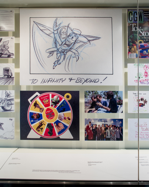 Image: Installation view of "Pixar’s Toy Story"