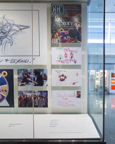 Image: Installation view of "Pixar’s Toy Story"