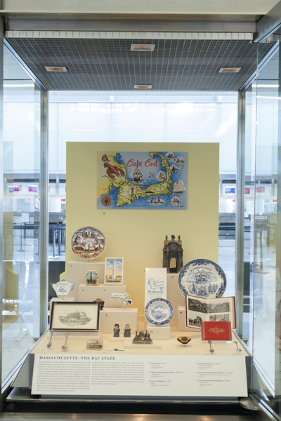 Image: Installation view of "Souvenirs: Tokens of Travel"