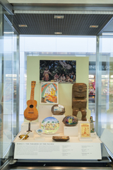 Image: Installation view of "Souvenirs: Tokens of Travel"