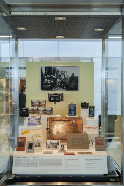 Image: Installation view of "Souvenirs: Tokens of Travel"