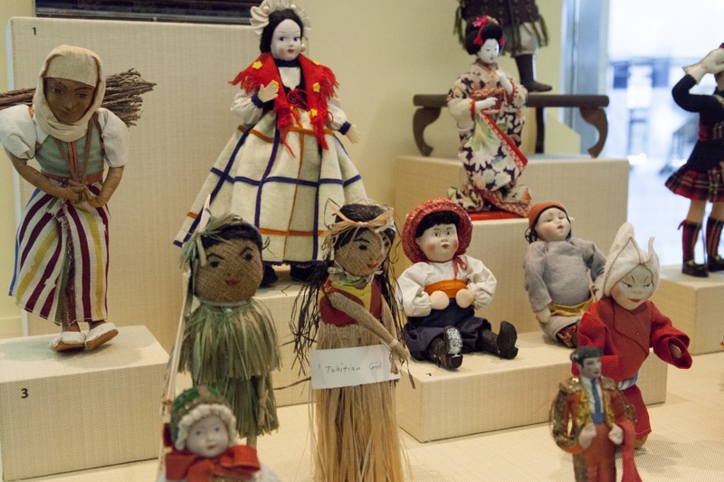 Image: Installation view of "Souvenirs: Tokens of Travel"