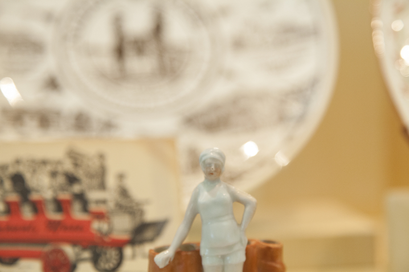 Image: Installation view of "Souvenirs: Tokens of Travel"
