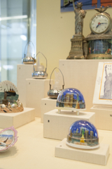 Image: Installation view of "Souvenirs: Tokens of Travel"