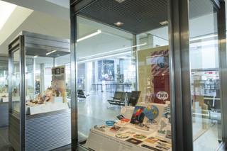 Image: Installation view of "Souvenirs: Tokens of Travel"