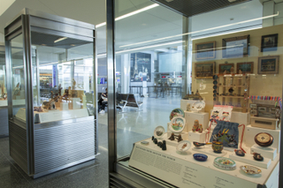 Image: Installation view of "Souvenirs: Tokens of Travel"