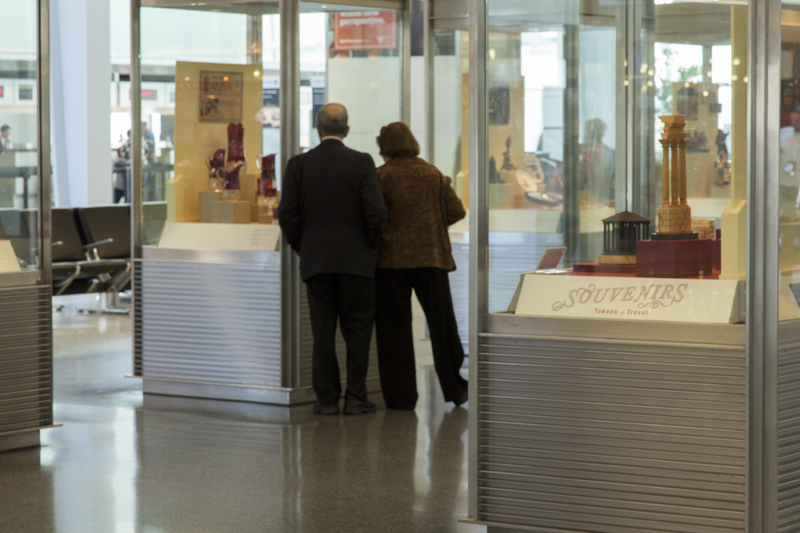 Image: Installation view of "Souvenirs: Tokens of Travel"