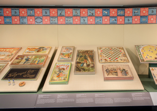 Image: Installation view of "Let’s Play! 100 Years of Board Games"