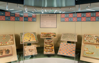 Image: Installation view of "Let’s Play! 100 Years of Board Games"