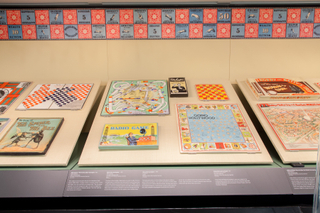 Image: Installation view of "Let’s Play! 100 Years of Board Games"