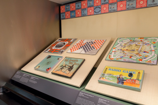 Image: Installation view of "Let’s Play! 100 Years of Board Games"
