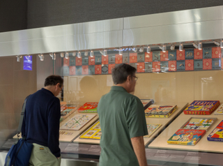 Image: Installation view of "Let’s Play! 100 Years of Board Games"