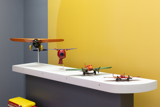 Image: Installation view of "Streamlines: Aerodynamic Consumer Designs for the Air Age"