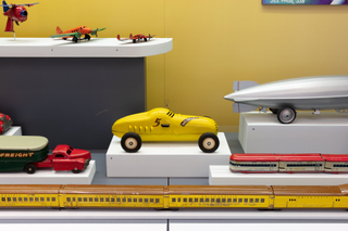 Image: Installation view of "Streamlines: Aerodynamic Consumer Designs for the Air Age"