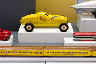 Image: Installation view of "Streamlines: Aerodynamic Consumer Designs for the Air Age"
