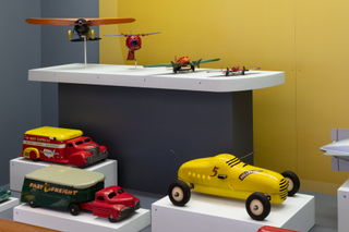Image: Installation view of "Streamlines: Aerodynamic Consumer Designs for the Air Age"