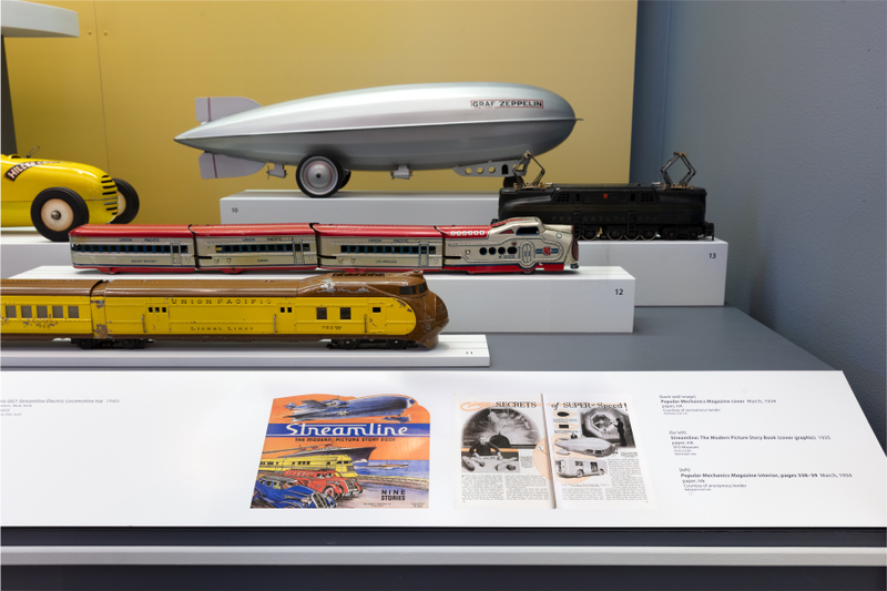 Image: Installation view of "Streamlines: Aerodynamic Consumer Designs for the Air Age"