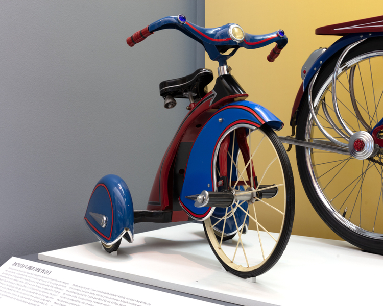 Image: Installation view of "Streamlines: Aerodynamic Consumer Designs for the Air Age"