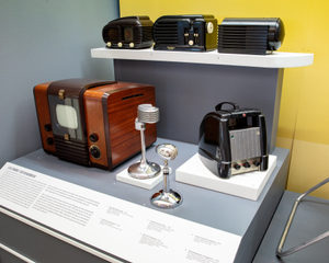 Image: Installation view of "Streamlines: Aerodynamic Consumer Designs for the Air Age"