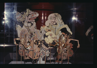 Installation view of "A World View of Puppets"
