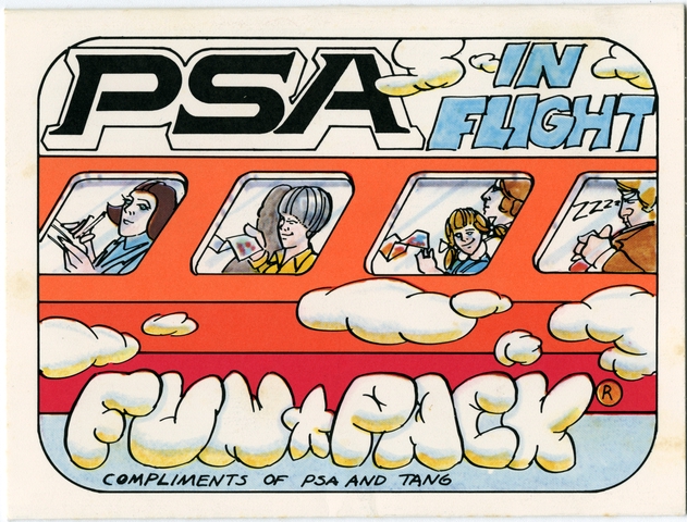 Children's inflight activity kit: Pacific Southwest Airlines (PSA), PSA in Flight Fun + Pack