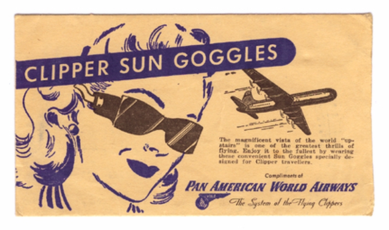 Image: sun goggles: Pan American Airways