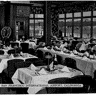 postcard: San Francisco Airport, Skyway Cafe