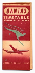 Image: timetable: Qantas Airways, Lockheed L-1049 Super Constellation