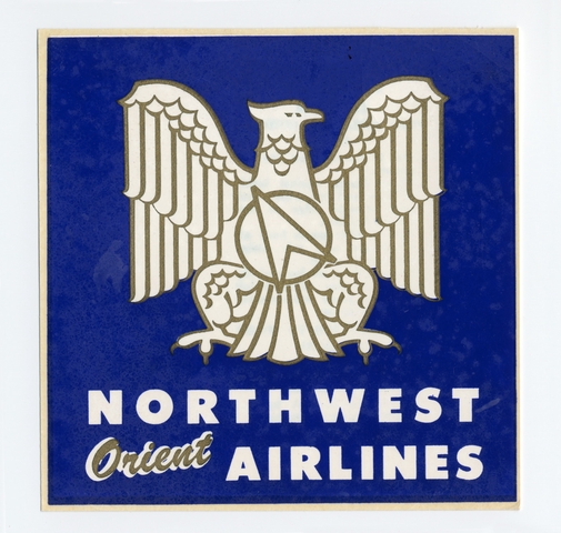 Luggage label: Northwest Orient Airlines