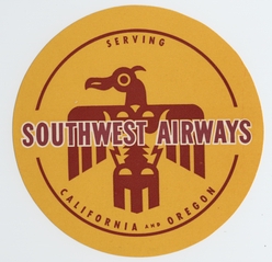Image: luggage label: Southwest Airways
