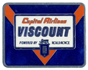 Image: luggage label: Capital Airlines