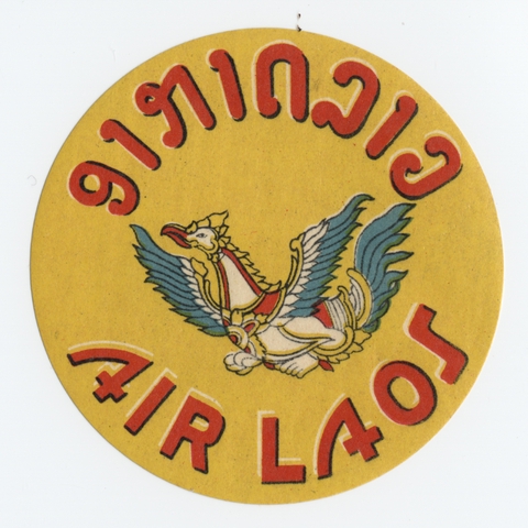 Luggage label: Air Laos