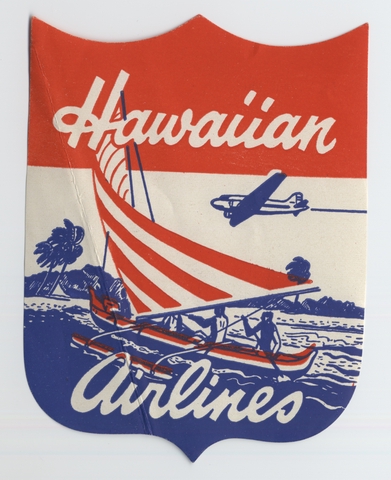 Luggage label: Hawaiian Airlines