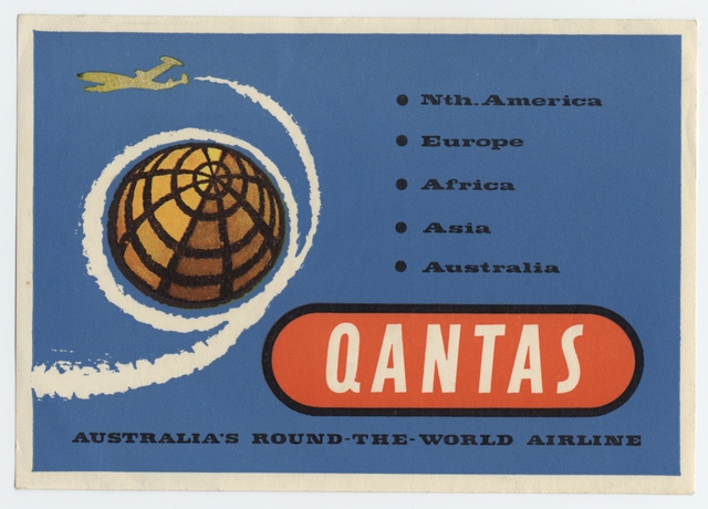 Luggage label: Qantas Empire Airways